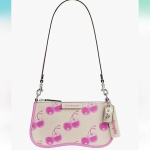 Coachtopia The Summer I Turned Pretty Small Wavy Shoulder Bag Cherry Print Pink